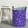 thumbnail image 6 of Daiia New Year Snowflakes Round Laundry Basket with Handles Thickened Waterproof Circular hamper,Dirty Clothes Storage Basket for Bedroom,Bathroom,College Dorm-, 6 of 6