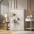 thumbnail image 2 of Framed Canvas Print Watercolor Flower Wall Art Minimalist Modern Decorative for Living Room Bedroom - 24"x36" WHITE, 2 of 8