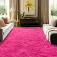 thumbnail image 3 of ZENELESS 8'x10' Pink Plush Shaggy Rug - Soft Indoor Modern Fluffy Carpet for Stylish Home Decor, 3 of 8