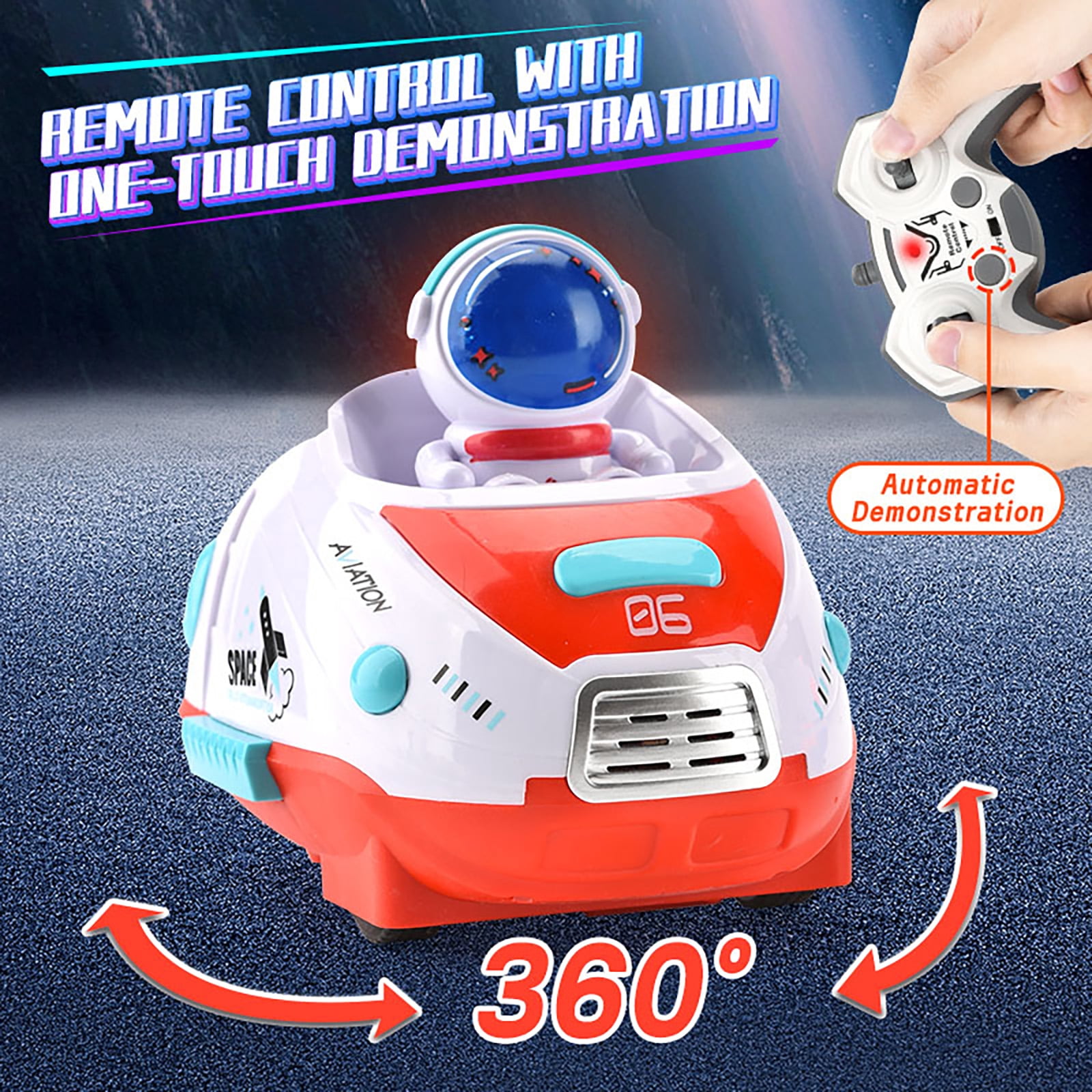 Kivdit RC Ejecting Bumper Cars, Remote Control Car for Kids, RC Battle Cars of 2 Player, Red and Blue, Ages 6 and Up