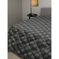 thumbnail image 2 of Charcoal Grey Down Alternative Comforter, Continuing Pattern of Baroque Inspired Elements in Rhombus Collaboration, Microfiber Quilt for All Season, 5 Sizes, Dimgray, by Ambesonne, 2 of 3