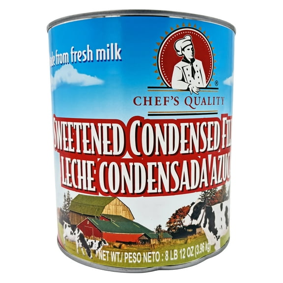 Chef's Quality Sweetened Condensed Filled Milk | Made From Fresh Milk | Kosher | 0g Trans Fat | No Cholesterol | 8.75 lbs