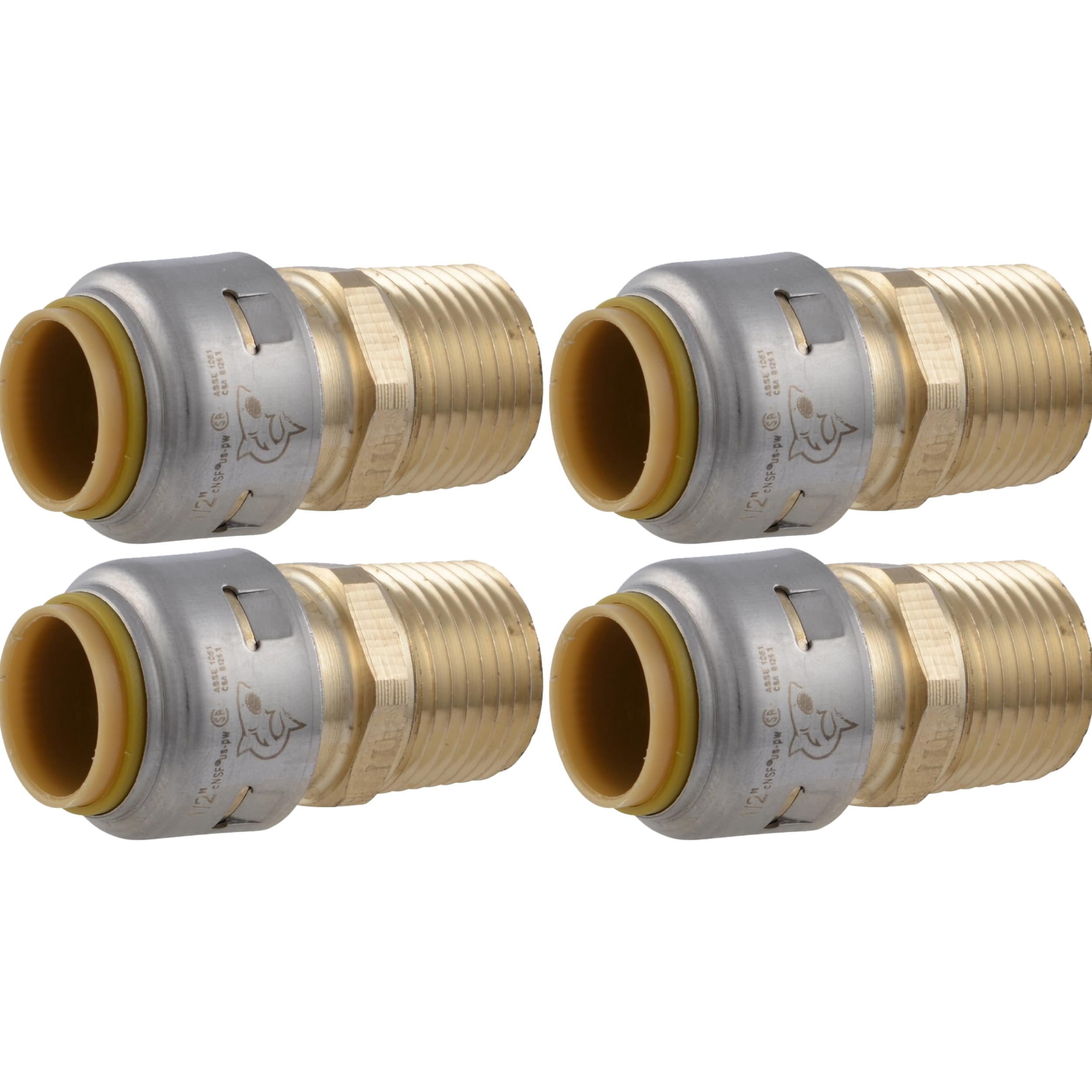Raccordo A T Sharkbite U358LFA – 1/4 X 1/4 X 1/4, Ottone Senza Piombo, Push-Fit Per PEX/CPCU/Rame