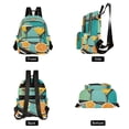 thumbnail image 4 of FORMRS Mini Backpack Purse for Women Travel Daypack Casual Shoulder Bag, Orange Glasses, 4 of 7