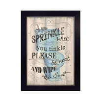 If You Sprinkle When You Tinkle by Debbie Dewitt Print Wall Art Wood Multi-Color