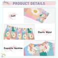 thumbnail image 3 of FORMRS Long Sleeve Top and Pants Pajama Set for Niños 2-Piece Sleepwear, Sizes 18M-8Y, Pink Checkered Daisy, 3 of 6