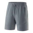 thumbnail image 3 of Plus Size Men's Quick Dry Running Shorts, Athletic Pants, Joggers with Elastic Waist Drawstring, Lightweight Breathable Sportswear for Gym Workout, Summer Activewear Essentials, 3 of 6