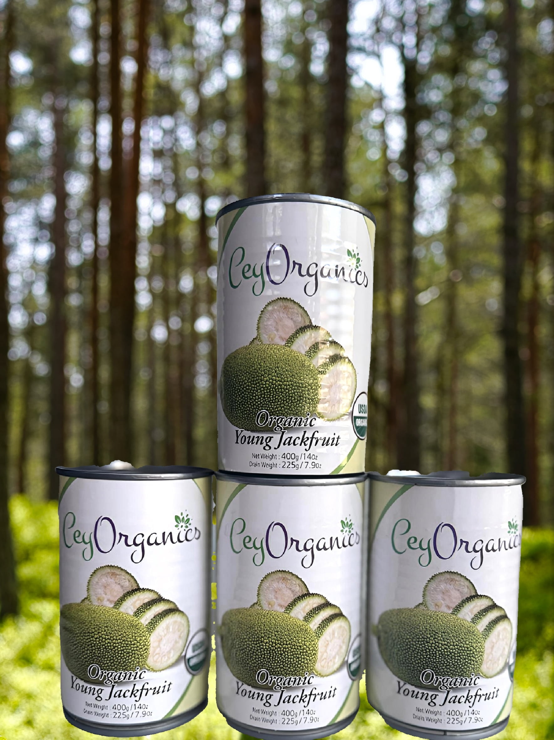 CeyOrganics Young Organic Jackfruit Vegan 4-Pack