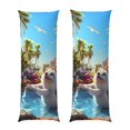 thumbnail image 1 of Fotbe Playful Hedgehog Forest Pond Funda para Almohada Corporal con Diseño, Funda de Microfibra Ultrasuave de 20x54 Pulgadas, Ropa de Cama Elegante, 1 of 7