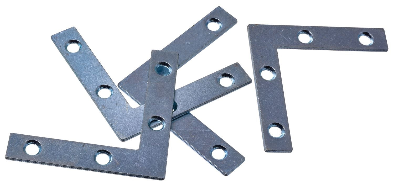 Contrevent plat en coin Hardware Essentials de 2 po en zinc 2 po plaqué zinc