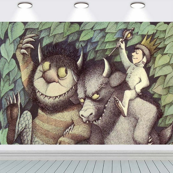Where The Wild Things are Party Supplies Backdrop Banner Poster Birthday Decorations Background for Photography Taspestry
