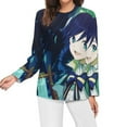 thumbnail image 3 of Genshin Impact Women's Pajama Top 3D Digital Print Sleepwear Trendy Crewneck Pullovers Long Sleeve Shirts S, 3 of 8