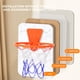 thumbnail image 4 of Cesta de baloncesto silenciosa plegable para niños - Aro interior sin taladro con adhesivo reutilizable para juego seguro, 4 of 9