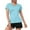 Blue, variant on Fulijie Women's Short Sleeve Quick Dry T-Shirts Wicking Moisture Workout Athletic Running Shirts