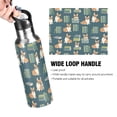 thumbnail image 4 of Yayeee 20oz Insulated Water Bottle Double Wall Stainless Steel with Flip Straw Lid, Blue Cartoon Dog Pattern, 4 of 7