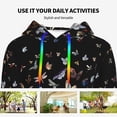 thumbnail image 4 of Uemuo Butterfly1 Pattern Women's Hoodie with Eye-catching Drawstrings- Casual Pullover Hoodie with Kangaroo Pocket, Stylish Hooded Sweatshirt-XX-Large, 4 of 7