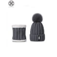 thumbnail image 3 of Luxtrada Womens Winter Hat Warm B Letters Knitted Hat Thick Beanie Cap & Scarf for Winter Knit Ski Beanies Outdoor Sport Hats (Gray), 3 of 5