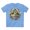 Carolina Blue, variant on Frog Graphic Unisex 100 Cotton Tee With Unique Animal Golden Medallion Art Design 25