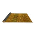 thumbnail image 2 of Ahgly Company Indoor Square Oriental Yellow Traditional Area Rugs, 4' Square, 2 of 4