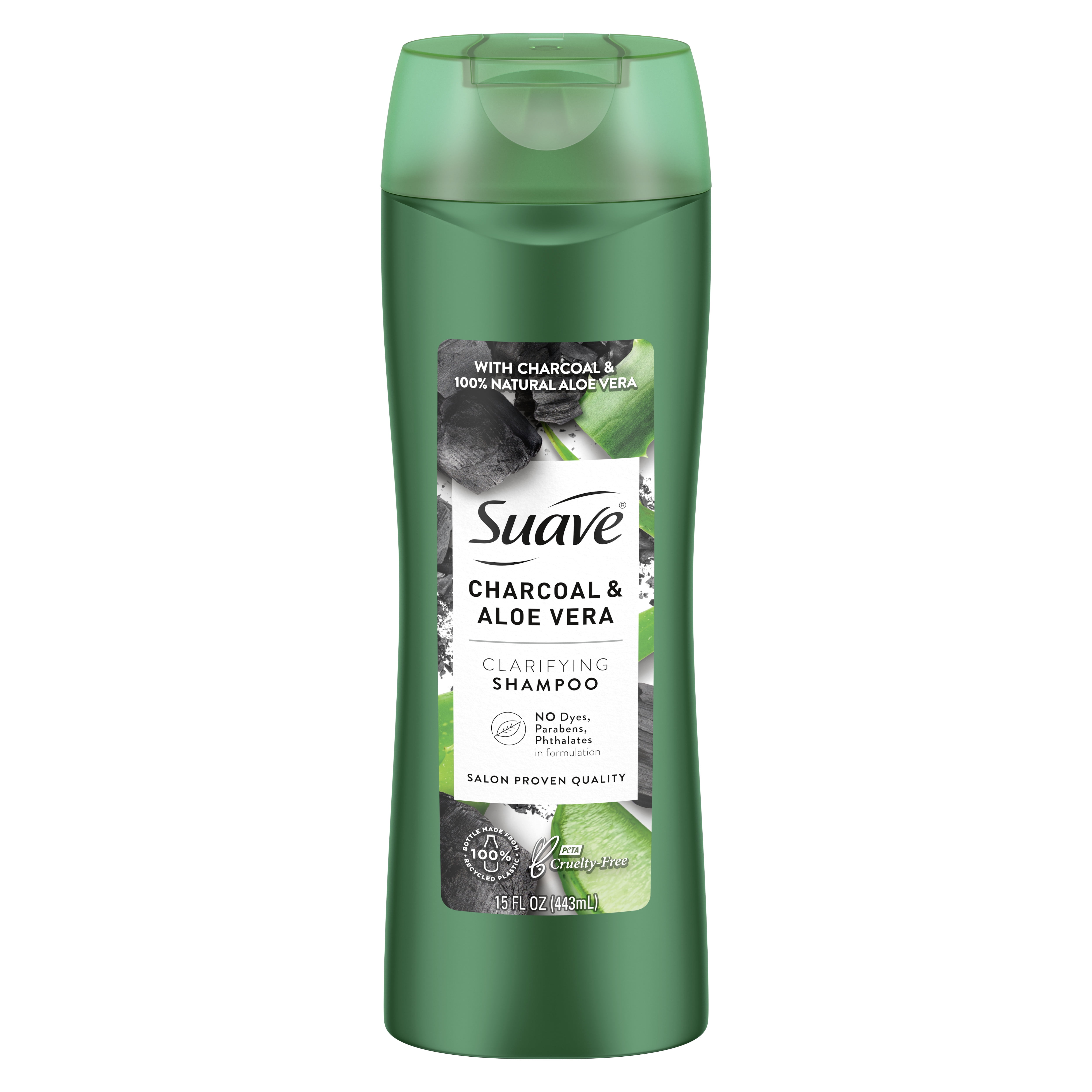 Suave Professionals Clarifying Shampoo Charcoal Aloe Vera, 15 oz