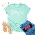 thumbnail image 4 of Theme Park Disney Magical Shirt Family Vacation Tee Disneyworld Unisex T-Shirt Adult Ladies (Mint, Large), 4 of 6