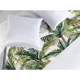 thumbnail image 2 of Tropical Bed Runner, Repetitive Palm Trees Pattern Watercolor Style Art on Plain Back, Decorative Accent Bedding Scarf for Hotels Homes & Guest Rooms, Queen, Hunter Green and Caramel, by Ambesonne, 2 of 3