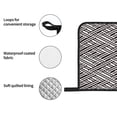 thumbnail image 4 of Salouo Black White Stripes for Oven Mitts and Potholders BBQ Gloves-Oven Mitts and Pot Holders Non-Slip Cooking Gloves for Cooking Baking Grilling (4-Piece Set), 4 of 6