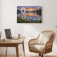 thumbnail image 4 of 1.5-Inch Thick Canvas Print Wall Art for Living Room, Bedroom, Office or Entryway – Decorative Wall Decor with Dandelion Sunset Lake Reflection Peaceful Nature -30 x 20x 1.5 in, 4 of 9