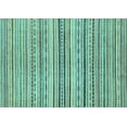 thumbnail image 1 of Ahgly Company Indoor Rectangle Abstract Light Blue Modern Area Rugs, 4' x 6', 1 of 4