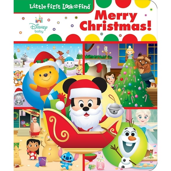 Disney Baby: Merry Christmas! Little First Look and Find, (Board Book)