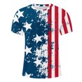 thumbnail image 4 of Économies de Mode! Qertyioot T-shirt à Manches Courtes Imprimé pour Hommes Col Rond Mode Décontractée Manches Courtes, 4 of 5