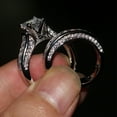 thumbnail image 3 of Bilqis 2-in-1 Womens Vintage Engagement Wedding Set, 3 of 6