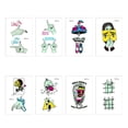 thumbnail image 2 of 8 Sheets Tattoo Sticker Luminous Fake Tattoo Temporary Tattoo for Halloween, 2 of 4