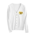 thumbnail image 4 of Admvng Cardigan Sweaters for Women Solid Casual Knitted Button Up Long Sleeved Plus V-neck Sweater Tops, Size S-3XL, 4 of 4