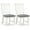 White & Gray, variant on Costway Set of 2 Dining Chairs with Solid Wood Legs & Padded Seat Kitchen Side Chair White & Gray