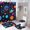 AA-1, variant on Colorful Planets Rainbow Space Shower Curtain Waterproof Bathroom Curtain Set with Hooks Home Decor Bathroom Curtains 4pcs