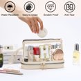 thumbnail image 3 of YOOLIFE Clear Travel Toiletry Bag Makeup Cosmetic Bag Monogram Initial Cute Makeup Pouch Makeup Case, Personalized Makeup Bags for Women Girls, 3 of 6