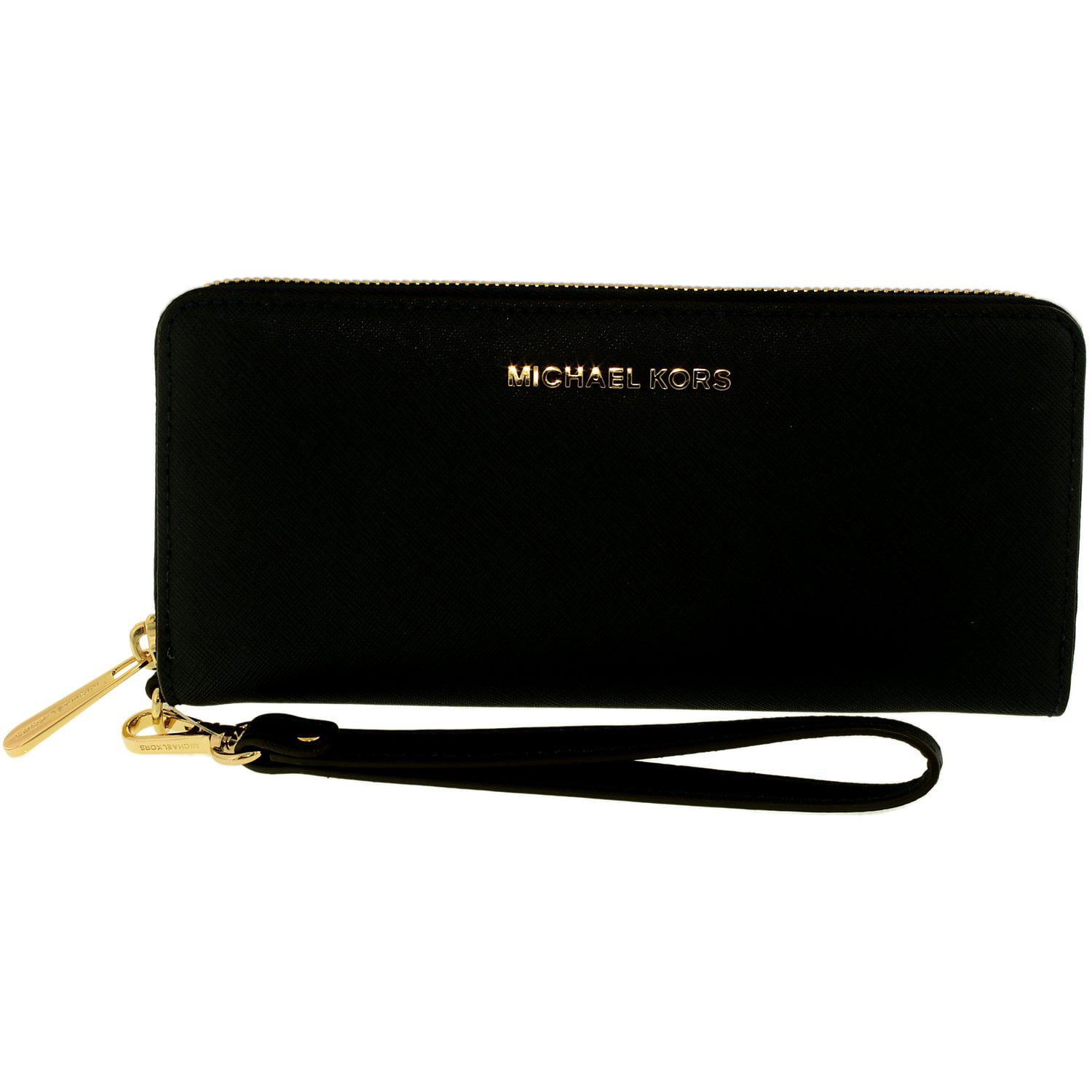 Michael Kors Women's Jet Set Travel Leather Continental Wallet Leather ...
