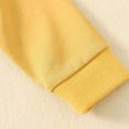 thumbnail image 7 of Pandaie Baby Solid Color Clothes Bubble Romper Newborn Boy Girl Fall Winter Long Sleeve Bodysuit Infant Daily Wear Yellow,12-18 Months, 7 of 7