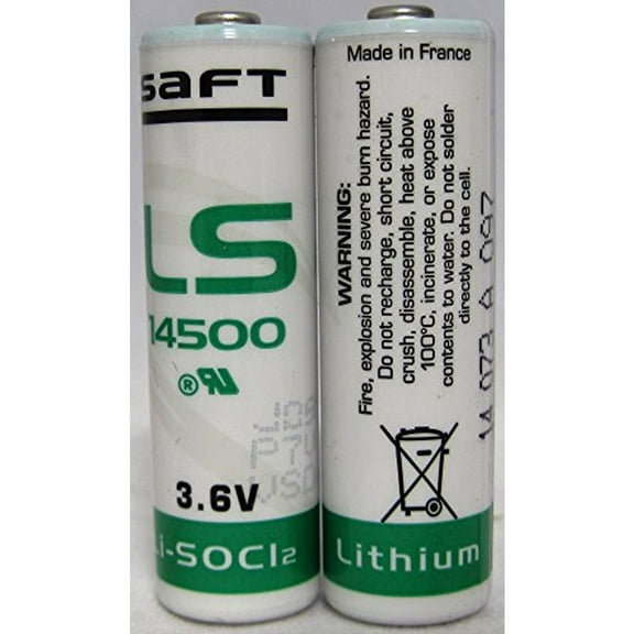 5 SAFT LS14500 LS 14500 AA 3.6v Li-SOCl2 Lithium Batteries Made in France