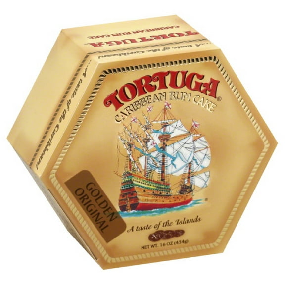 Tortuga Golden Original Rum Cake 16oz – Premium Dessert Cake, Freshly Sealed & Ready-to-Serve