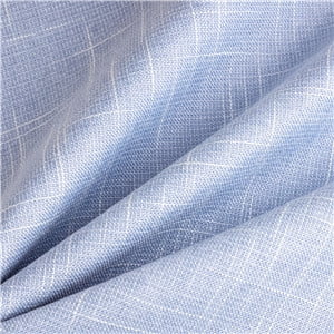 Phantoscope Soft Textured Linen Burlap Series Decorative Throw Pillow, 18" x 18", Sky Blue, 2 Pack