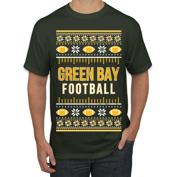 Wild Bobby City of Green Bay GB American Football Fantasy Fan Sports Men T-Shirt, Forest Green, X-Large