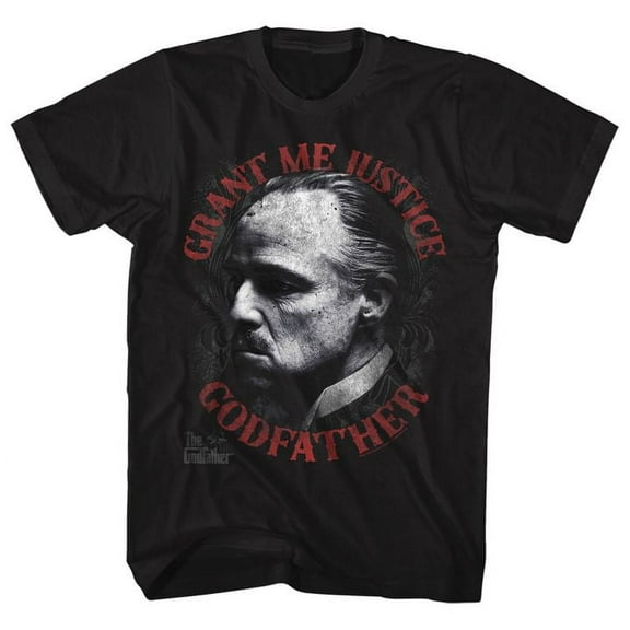 The Godfather Justice Black Adult T-Shirt 5Xl