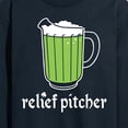 thumbnail image 3 of Instant Message - Relief Pitcher Green Beer - Men's Long Sleeve T-Shirt, 3 of 6