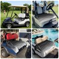 thumbnail image 6 of Golf Cart Seat Covers for 2 Seater,Black Ombre Stripes Microfiber Cart Seat Towel Blanket,Modern Abstract Sea Waves Spray Art Absorbent NonSlip Bench Seats Protector for Golf Course 51"x31", 6 of 9
