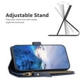 thumbnail image 3 of Compatible with Samsung Galaxy S20 FE 4G/ 5G Premium PU Leather Wallet Case with 9 Card Slots Zipper Pocket and Hand Strap, 3 of 5