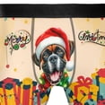 thumbnail image 4 of Merry Christmas Santa Boxer Scarf Twinkling Lights Xmas Holiday All Over Print Boxer Briefs Underwear for Men Dad Boxers Dog Lover Gifts Idea - 00022, 4 of 6