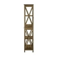 thumbnail image 4 of Saint Birch Honduras Engineered Wood Four Shelf Bookcase in Rustic Oak Brown, 4 of 7