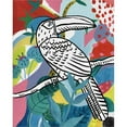 thumbnail image 2 of Great Art Now Jungle Toucan by Farida Zaman, Framed Wall Art, 16W x 18.5H, Birds Art, 2 of 2